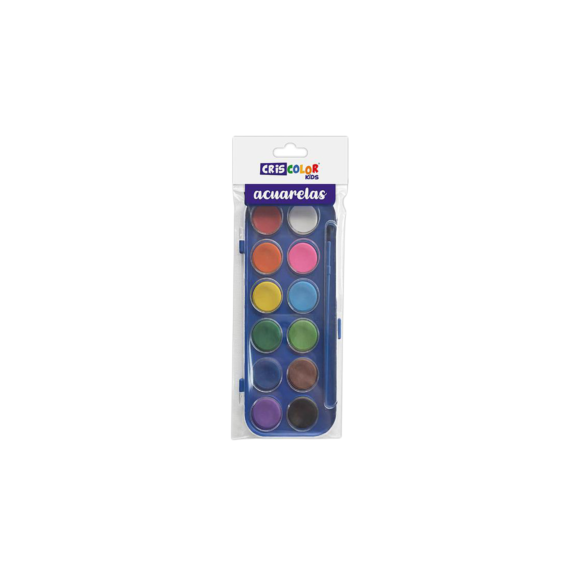 Aguarelas Com 12 Cores + Pincel