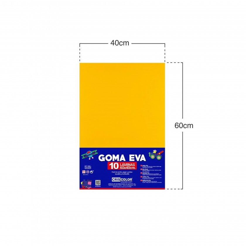 Folha Eva Amarelo 40X60cm