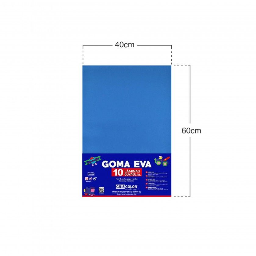 Folha Eva Azul Claro 40X60cm