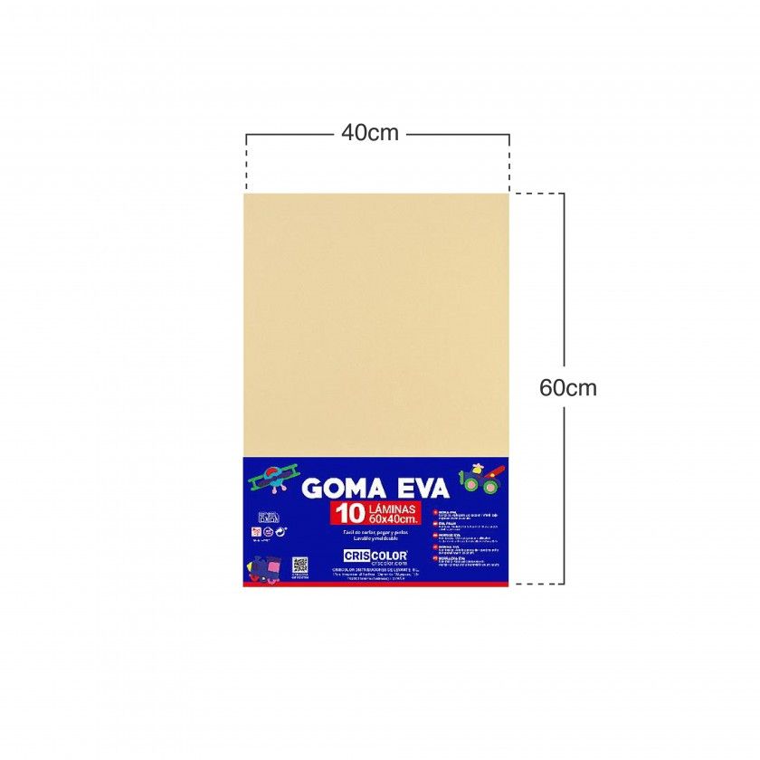Folha Eva Creme 40X60cm Folha Eva Creme 40X60cm