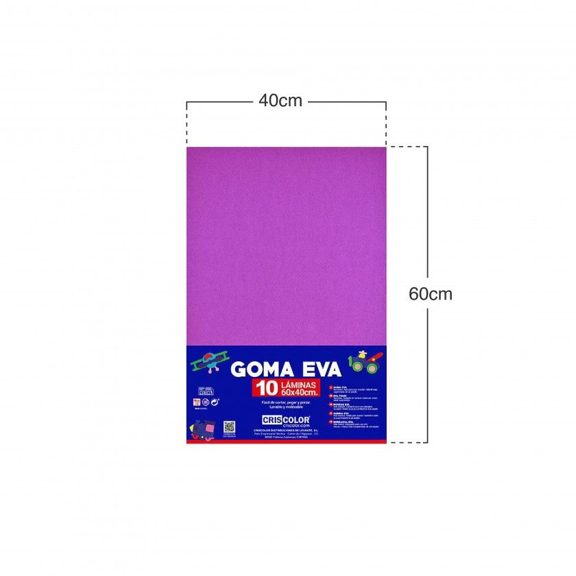 Folha Eva Lilas 40X60cm