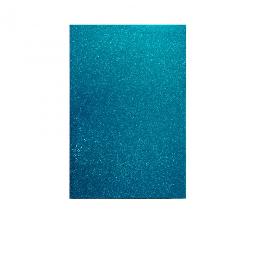 Folha Eva Purpurina Azul Claro 40X60cm