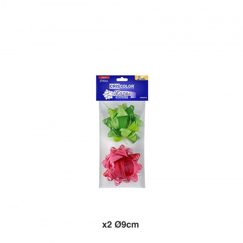 Laço Estrella Lisos 9cm Pack 2 Laço Estrella Lisos 9cm Pack 2