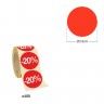 Rolo Etiqueta Promoção -20% 3.6cm Pack 400 Rolo Etiqueta Promoção -20% 3.6cm Pack 400