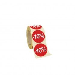 Rolo Etiqueta Promoção -10% 3.6cm Pack 400 Rolo Etiqueta Promoção -10% 3.6cm Pack 400