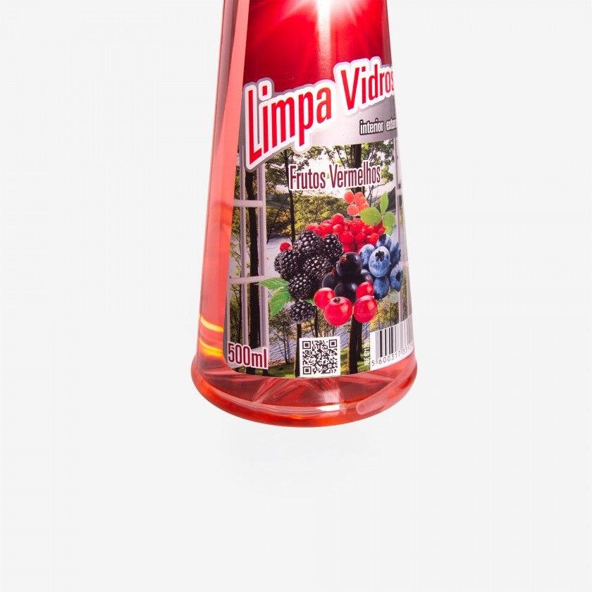 Detergente Limpa Vidros Frutos Vermelhos 500ml Detergente Limpa Vidros Frutos Vermelhos 500ml