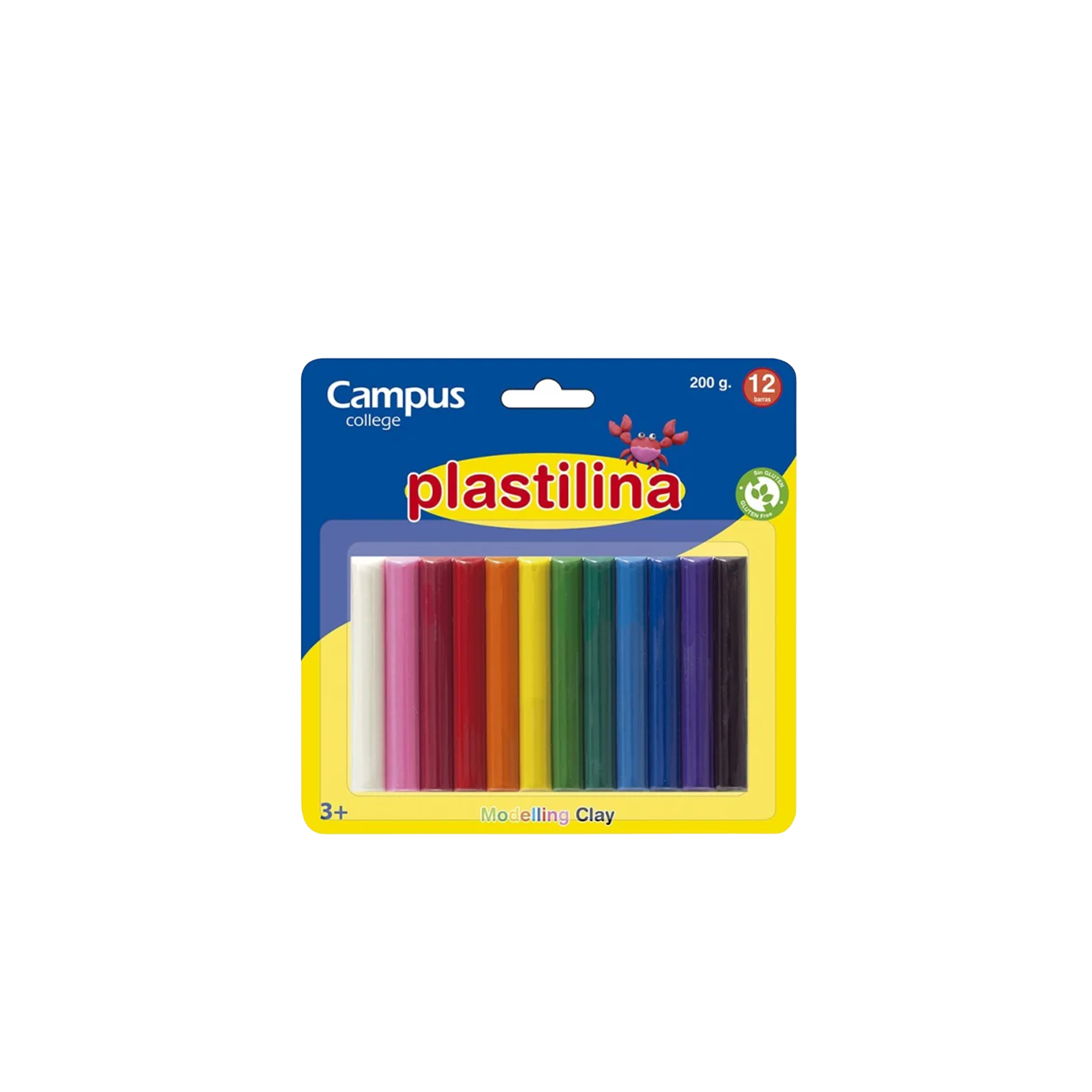 Plasticina 12 Cores 200g