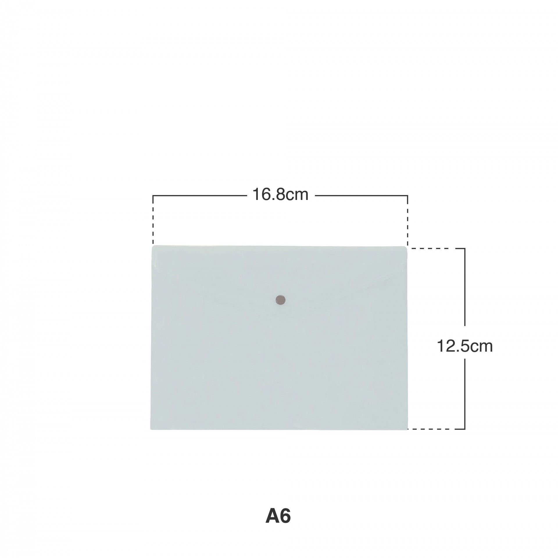 Bolsa Envelope A6 Incolor 168X125mm