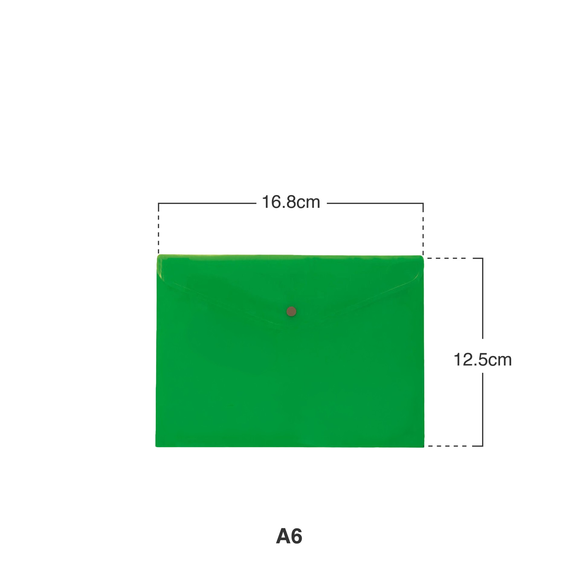 Bolsa Envelope Verde A6 16.8X12.5cm