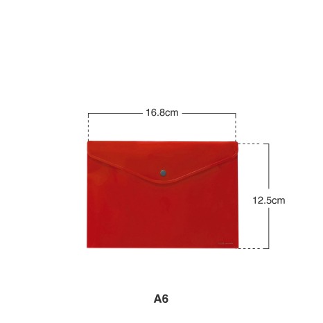 Bolsa Envelope Vermelho A6 16.8X12.5cm - Image product
