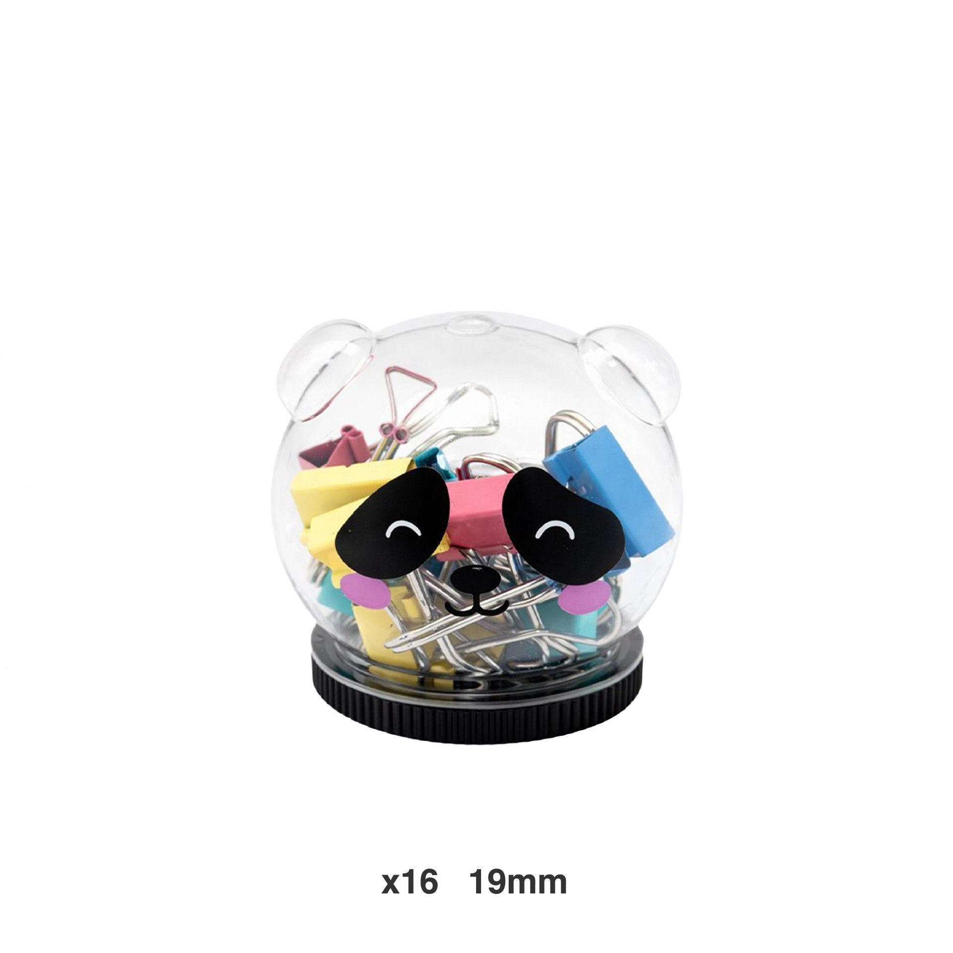 Mola Para Escritório Panda 19mm Pack 18