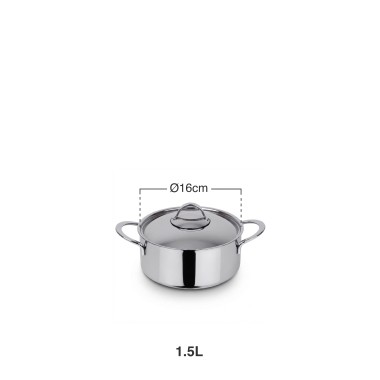 Caçarola com Asas Inox Mafra