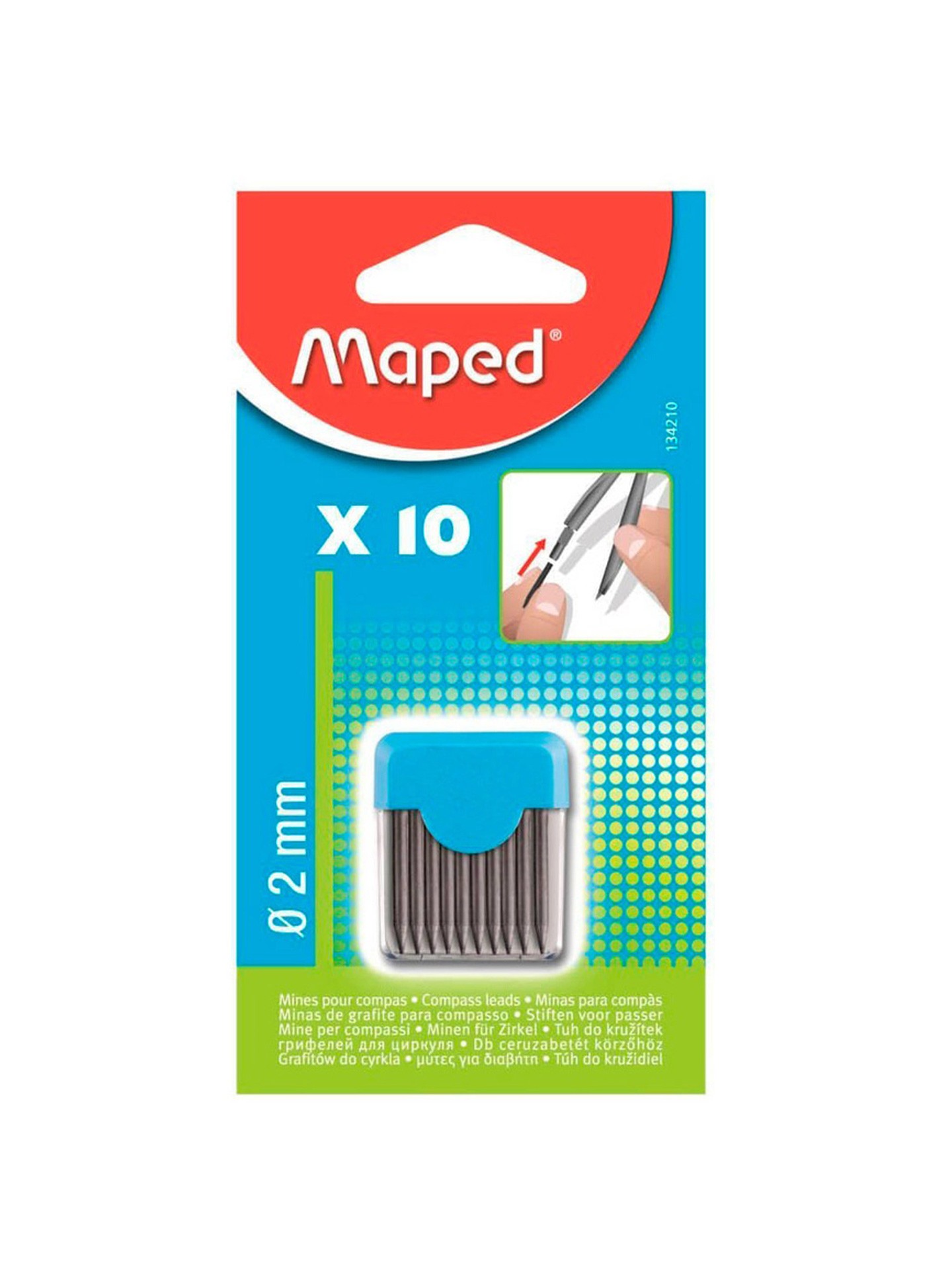 Caixa 10 Minas Para Compasso Maped