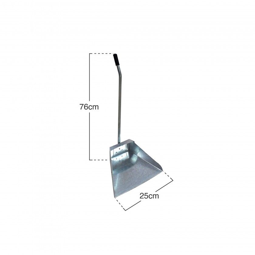 Apanhador Zinco Pamex com Cabo 25X76cm Apanhador Zinco Pamex com Cabo 25X76cm