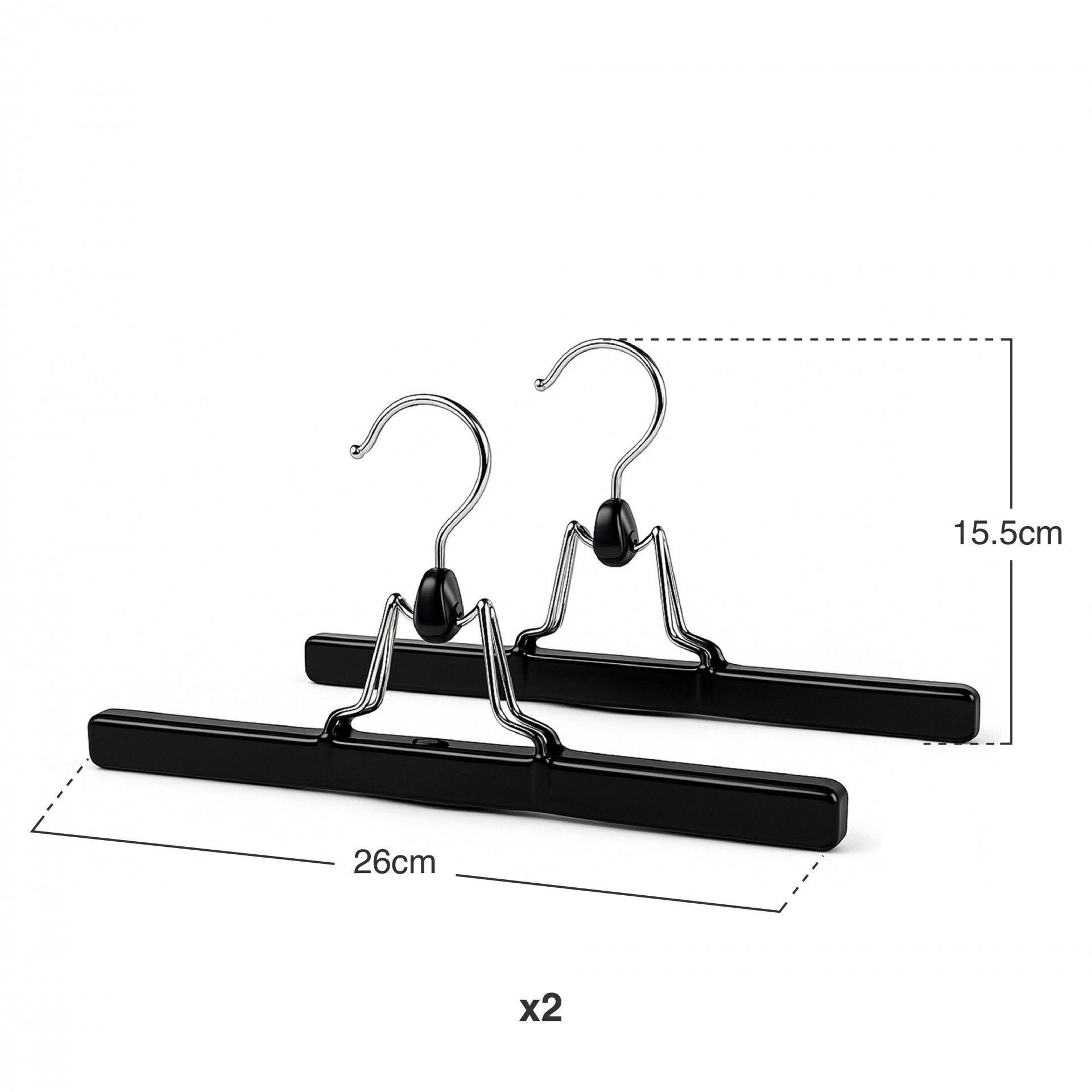 Cabide Calças Pamex 26x15.5cm Pack 2