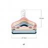 Cabide Veludo Infantil Pamex 27.5x18.5cm Pack 5 Cabide Veludo Infantil Pamex 27.5x18.5cm Pack 5