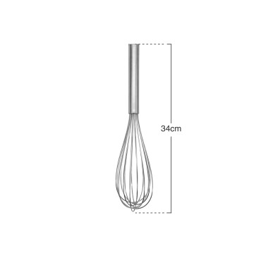 Batedor Profissional Inox Pamex 34cm