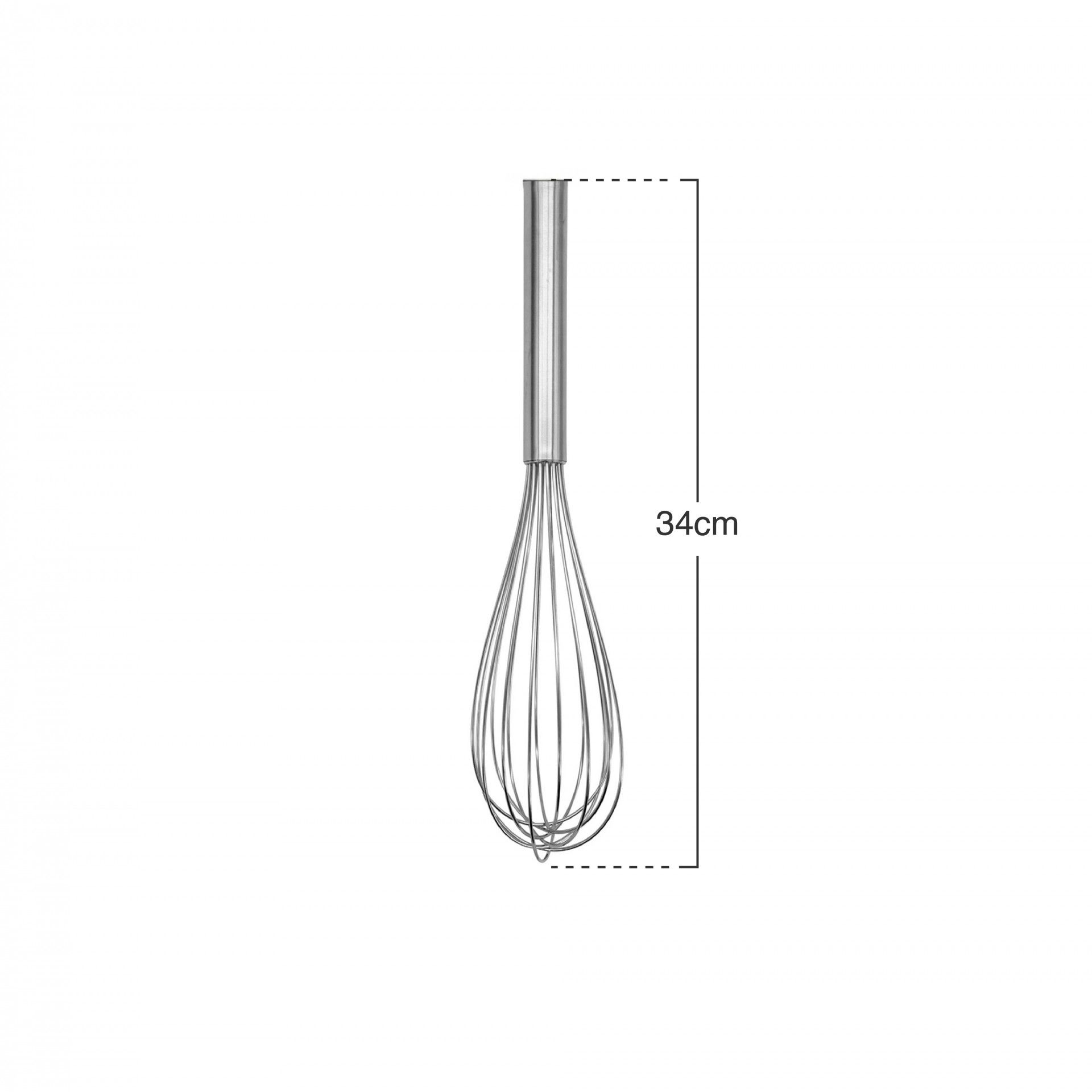 Batedor Profissional Inox Pamex 34cm