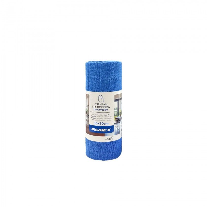 Rolo Pano Microfibra Pré - Cortado Pamex 30 Unidades 30x30cm Rolo Pano Microfibra Pré - Cortado Pamex 30 Unidades 30x30cm