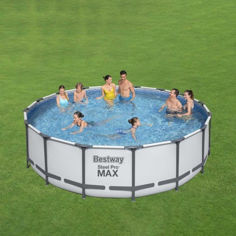 Piscina Steel Pro Max 488X122CM + Bomba Filtrar - Image product