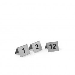 Placa N�mero Marcador Mesa Inox