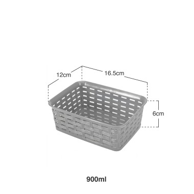 Cesto Multiusos Rattan 900ml 16.5X12X6cm