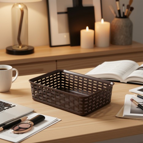 Cesto Multiusos Rattan 2l 25X17.2X6cm - Image product