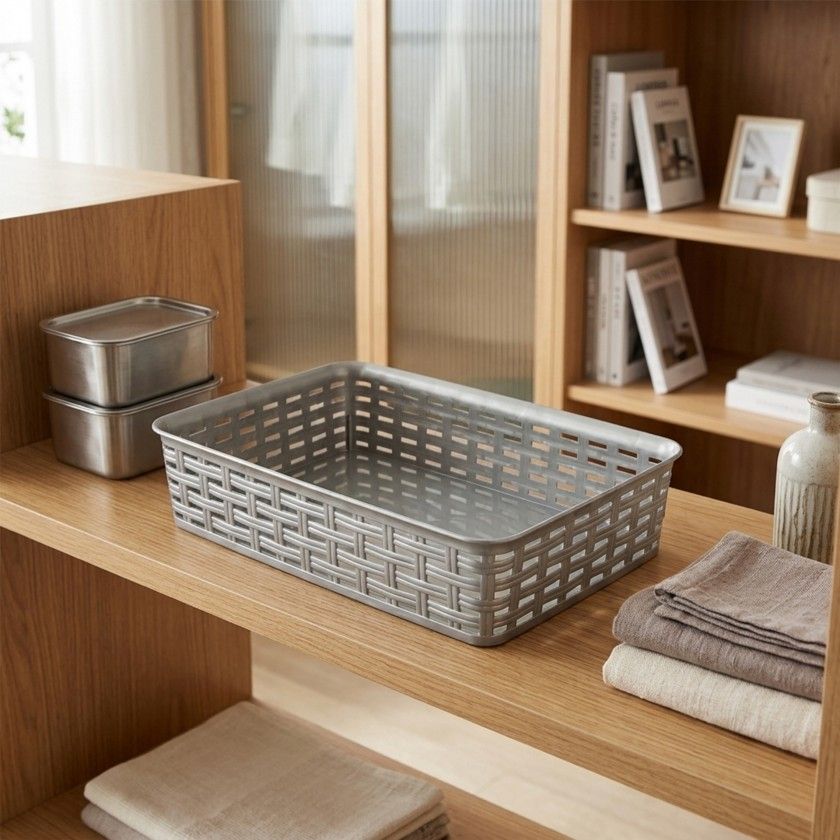 Cesto Multiusos Rattan 2l 25X17.2X6cm Cesto Multiusos Rattan 2l 25X17.2X6cm