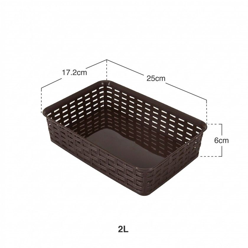 Cesto Multiusos Rattan 2l 25X17.2X6cm Cesto Multiusos Rattan 2l 25X17.2X6cm