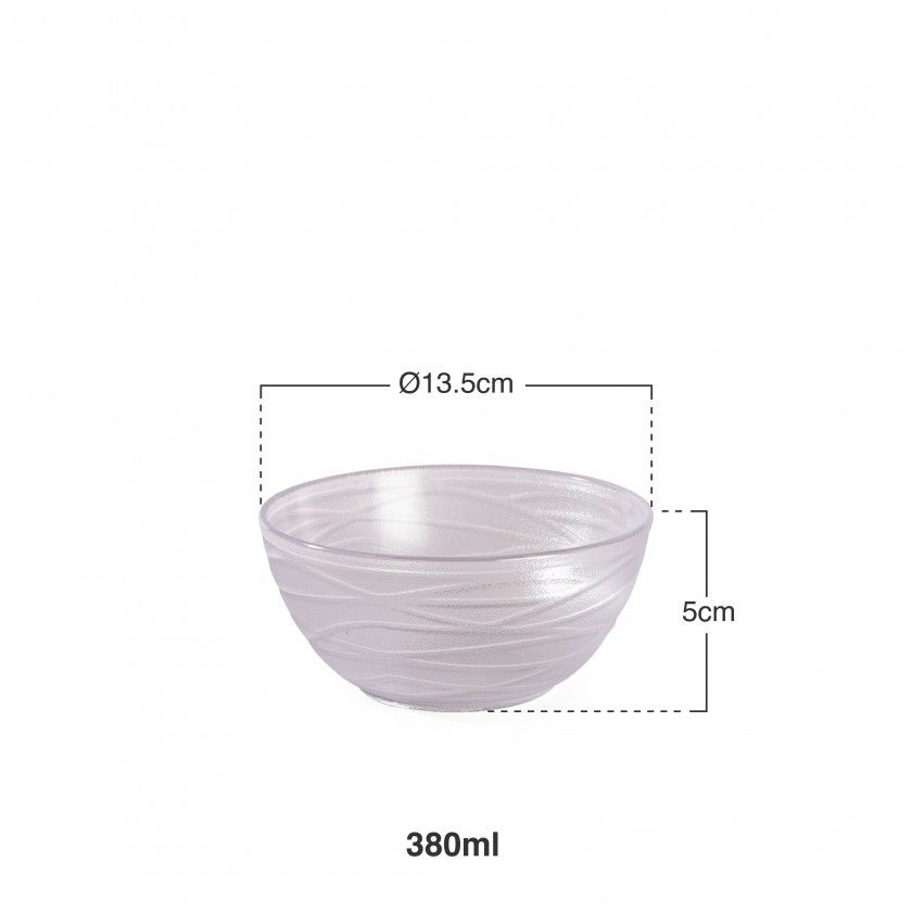 Tigela Transparente Luxe 380ml Ø13.5X5cm Tigela Transparente Luxe 380ml Ø13.5X5cm