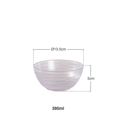 Tigela Transparente Luxe 380ml Ø13.5X5cm