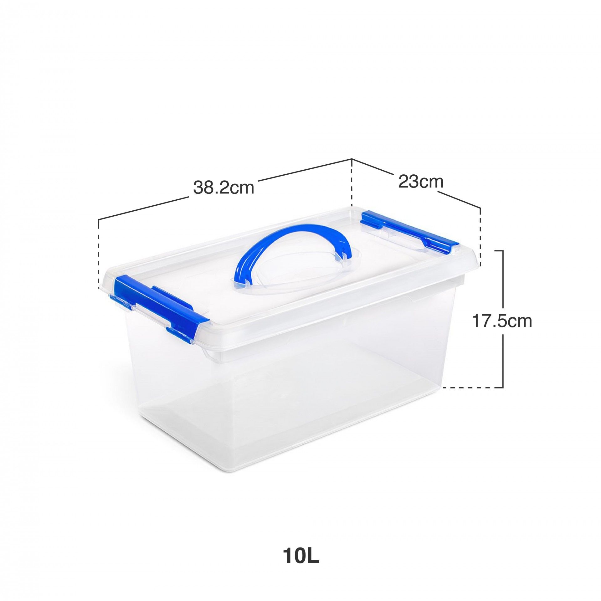 Caixa Arrumos Com Asa Flex 10l 38.2X23X17.5cm