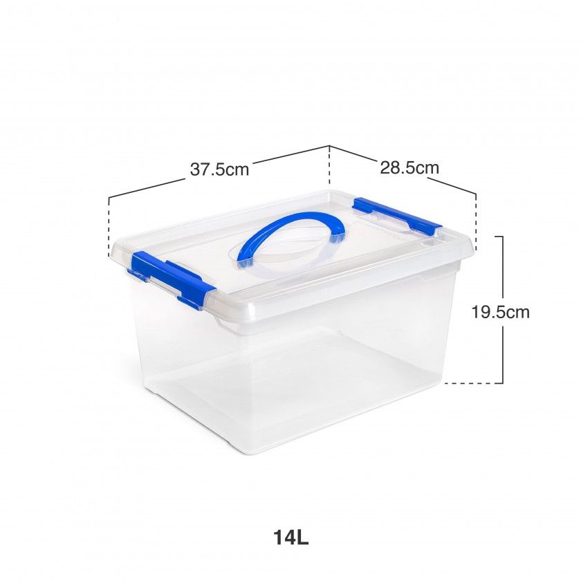Caixa Arrumos Com Asa Flex 14l 37.5X28.5X19.5cm Caixa Arrumos Com Asa Flex 14l 37.5X28.5X19.5cm