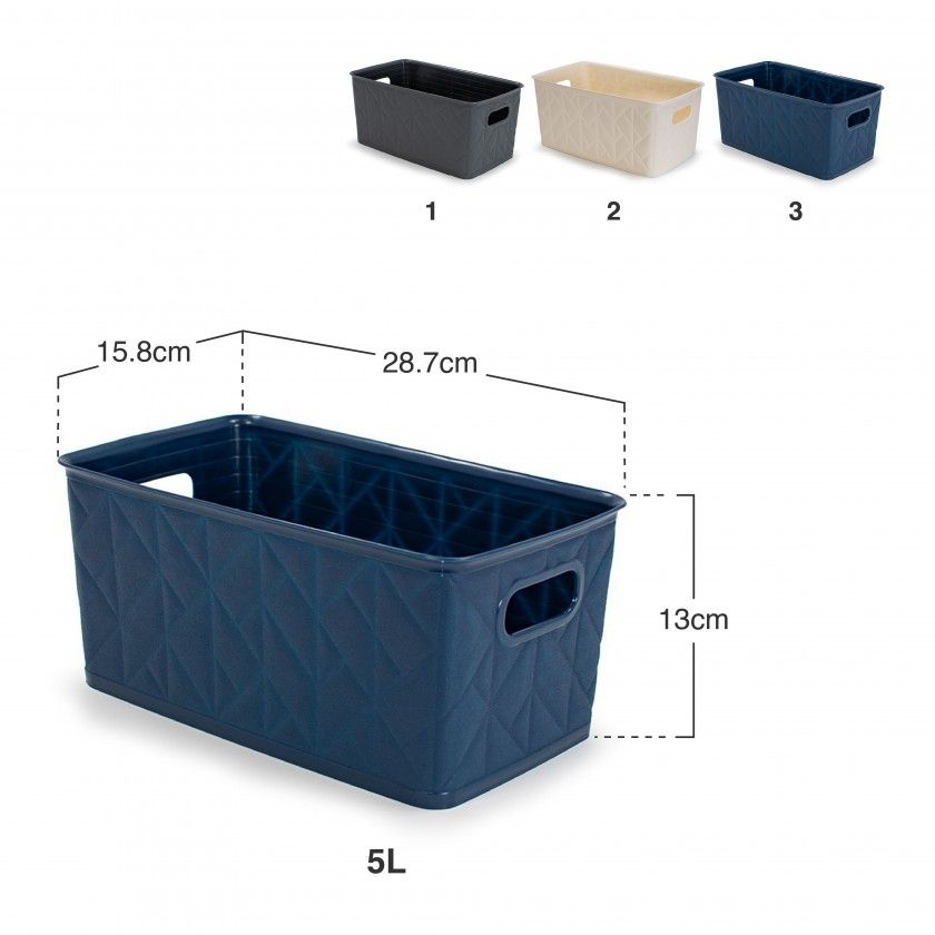 Cesto Multiusos Origami 5l 28.7X15.8X13cm Cesto Multiusos Origami 5l 28.7X15.8X13cm