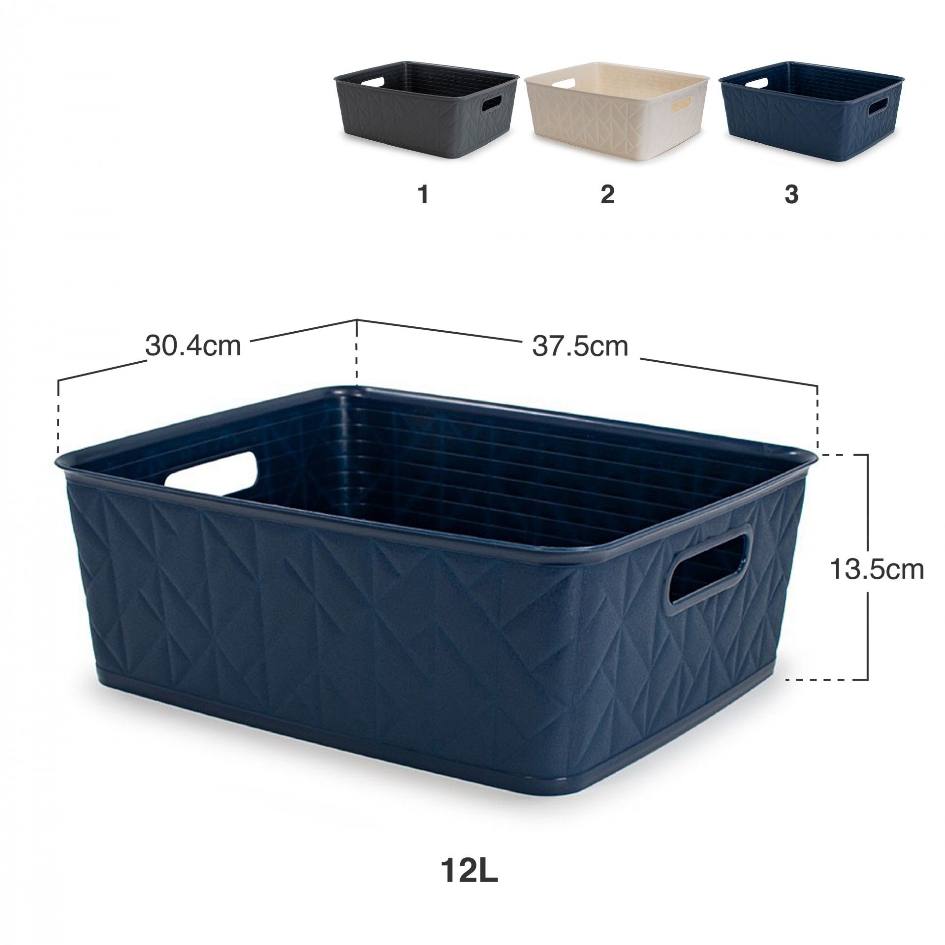Cesto Multiusos Origami 12l 37.5X30.4X13.5cm