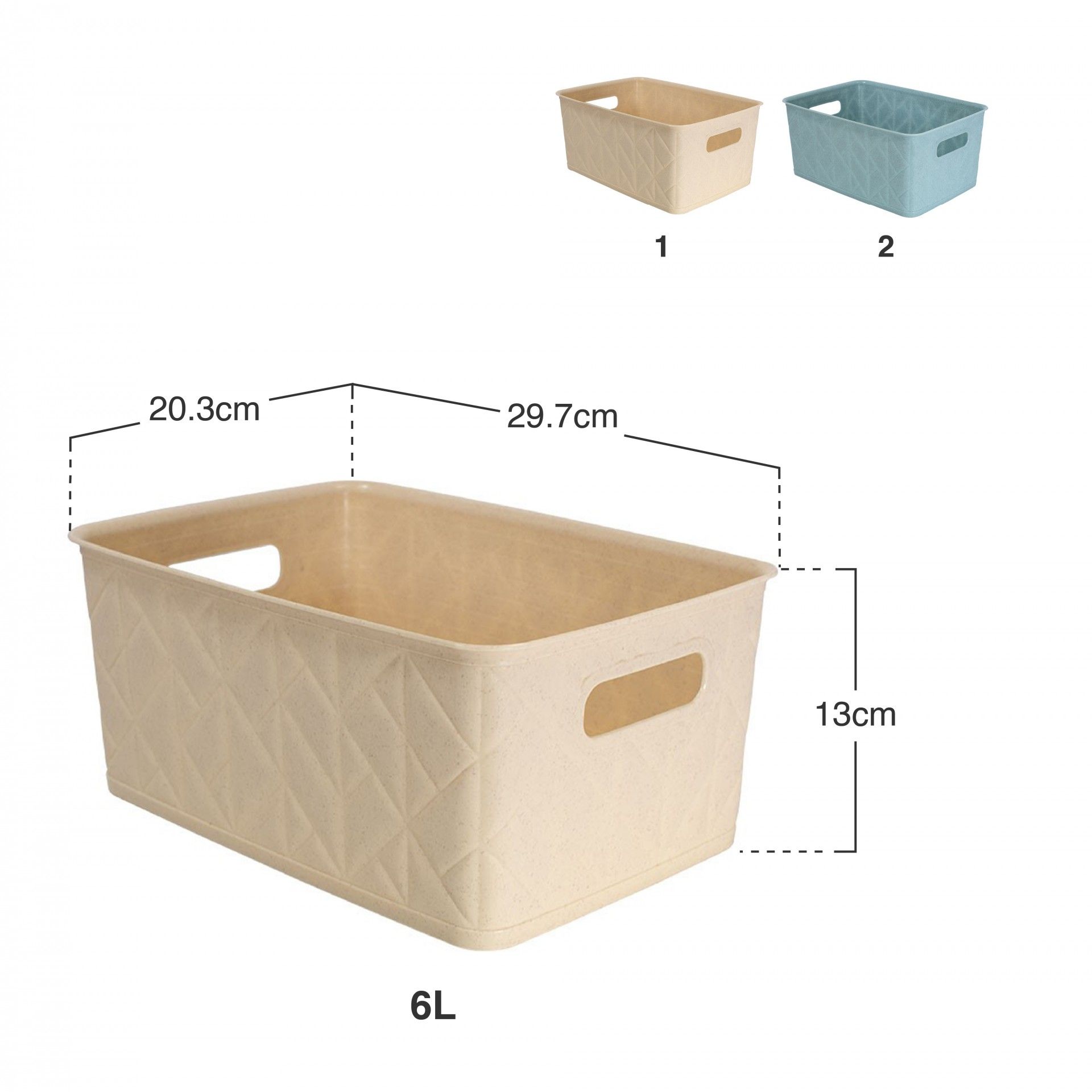 Cesto Multiusos Origami 6l 29.7X20.8X13cm