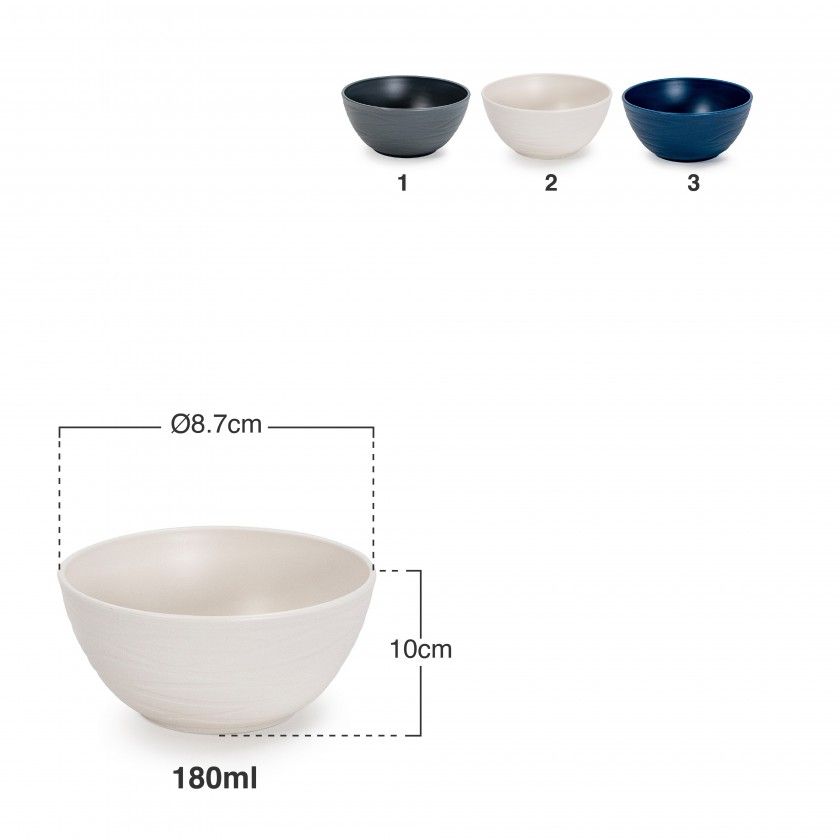 Tigela Plástica Nido 180ml Ø8.7X10cm Tigela Plástica Nido 180ml Ø8.7X10cm