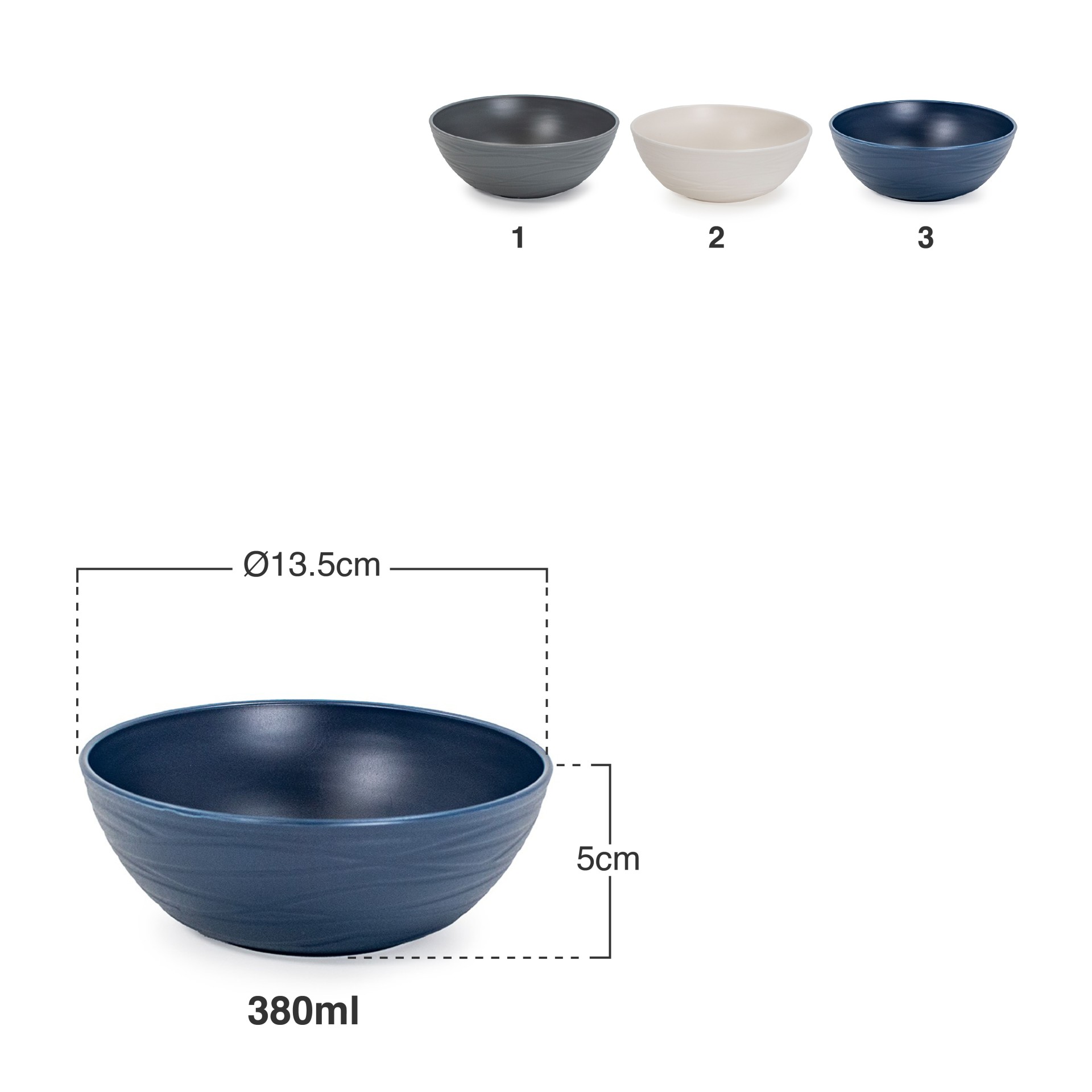 Tigela Plástica Nido 380ml Ø13.5X5cm