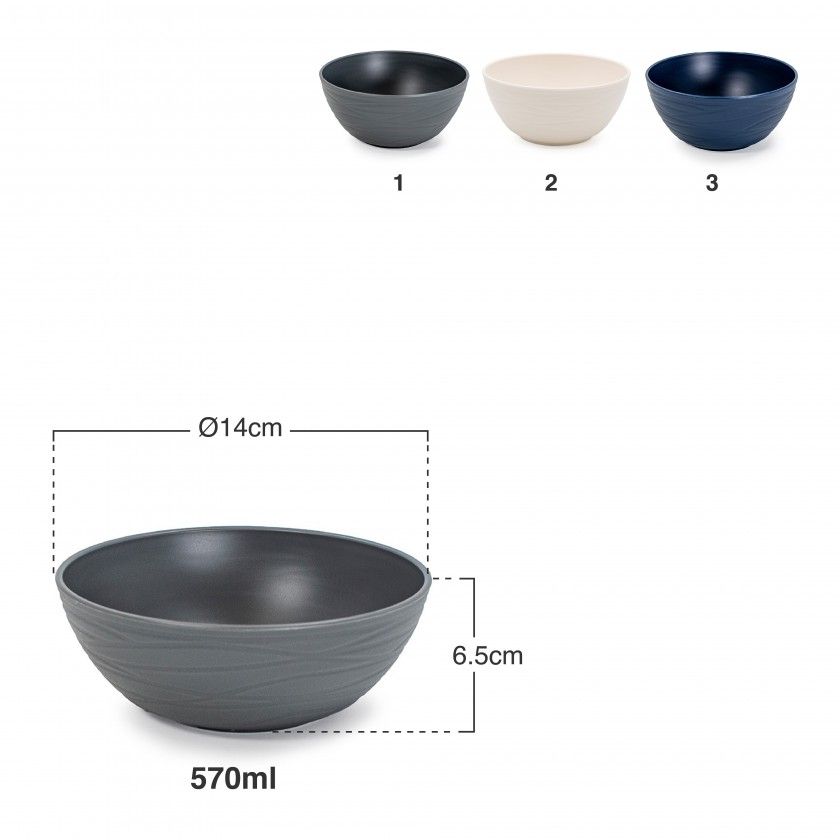 Tigela Plástica Nido 570ml Ø14X6.5cm Tigela Plástica Nido 570ml Ø14X6.5cm