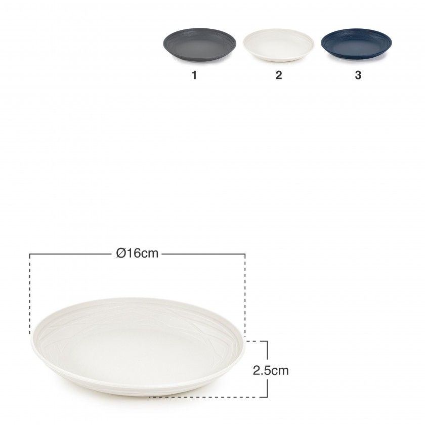 Prato Plástico Raso Nido Ø16cm Prato Plástico Raso Nido Ø16cm