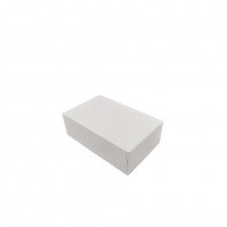 Caixa De Bolo Cart�o Branco 19x12x6cm Pack 200