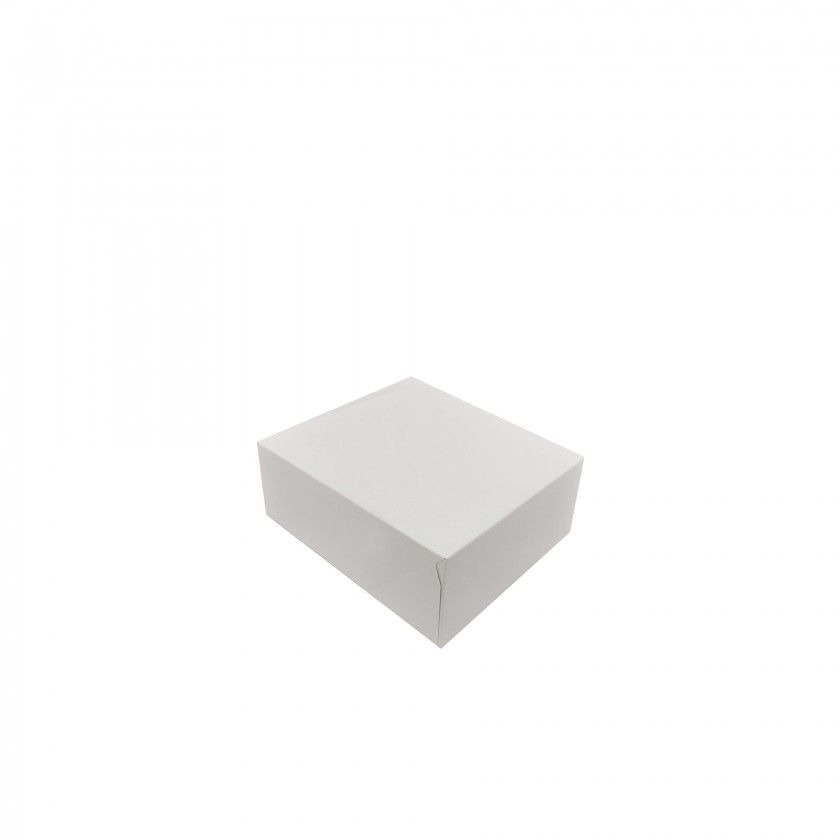 Caixa De Bolo Cart�o Branco 13x11.5x5.5cm Pack 200