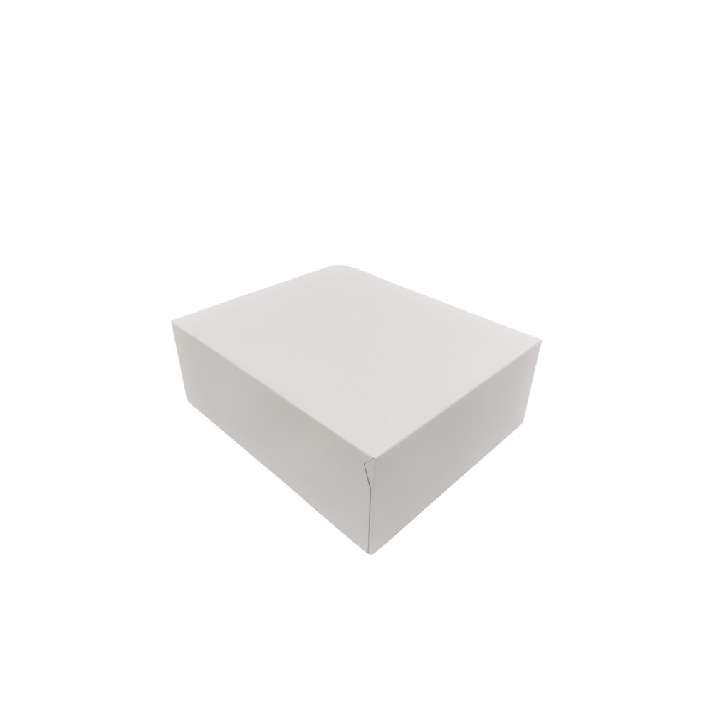Caixa De Bolo Cartão Branco 20x16.5x7cm Pack 200