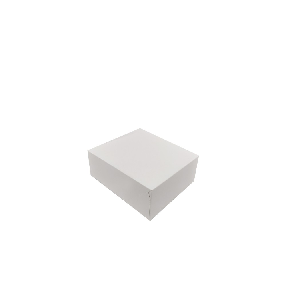 Caixa De Bolo Cartão Branco 13x11.5x5.5cm Pack 200