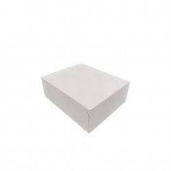 Caixa De Bolo Cart�o Branco 20x16.5x7cm Pack 200