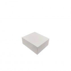Caixa De Bolo Cart�o Branco 13x11.5x5.5cm Pack 200