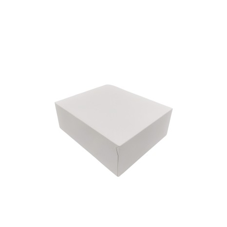 Caixa De Bolo Cartão Branco 20x16.5x7cm Pack 200 - Image product