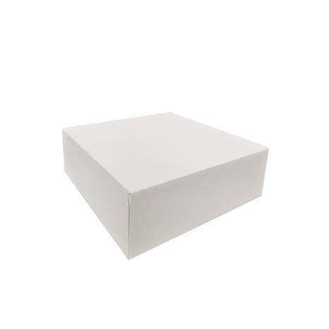Caixa De Bolo Cartão Branco 30x30x10cm Pack 50 - Image product