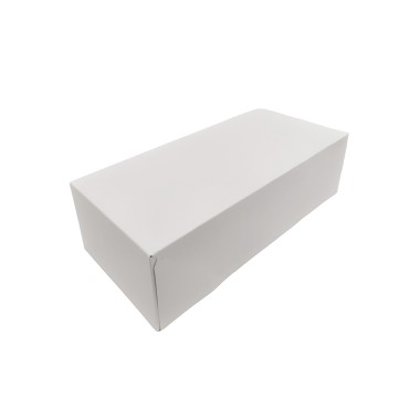 Caixa De Bolo Cartão Branco 35x16x10cm Pack 50