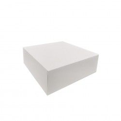 Caixa De Bolo Cart�o Branco 30x30x10cm Pack 50